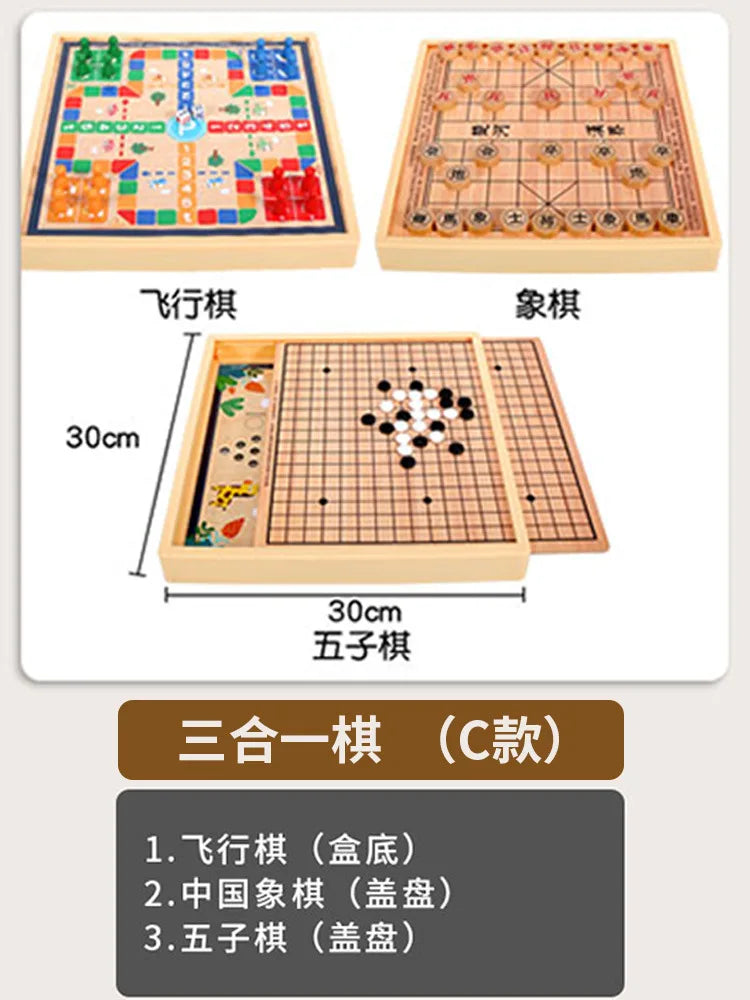 Children’s flying chess checkers multi functional integrated chessboard gozi go playing beast combination puzzle toys