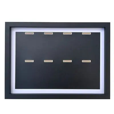 Wooden medal display frame marathon bae creative picture stand storage organizer modern simple sle rectangle - black
