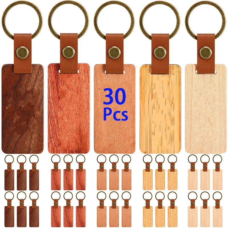 30pcs-blank-wood-keychain-wooden-keyrings-5-styles-of-woods