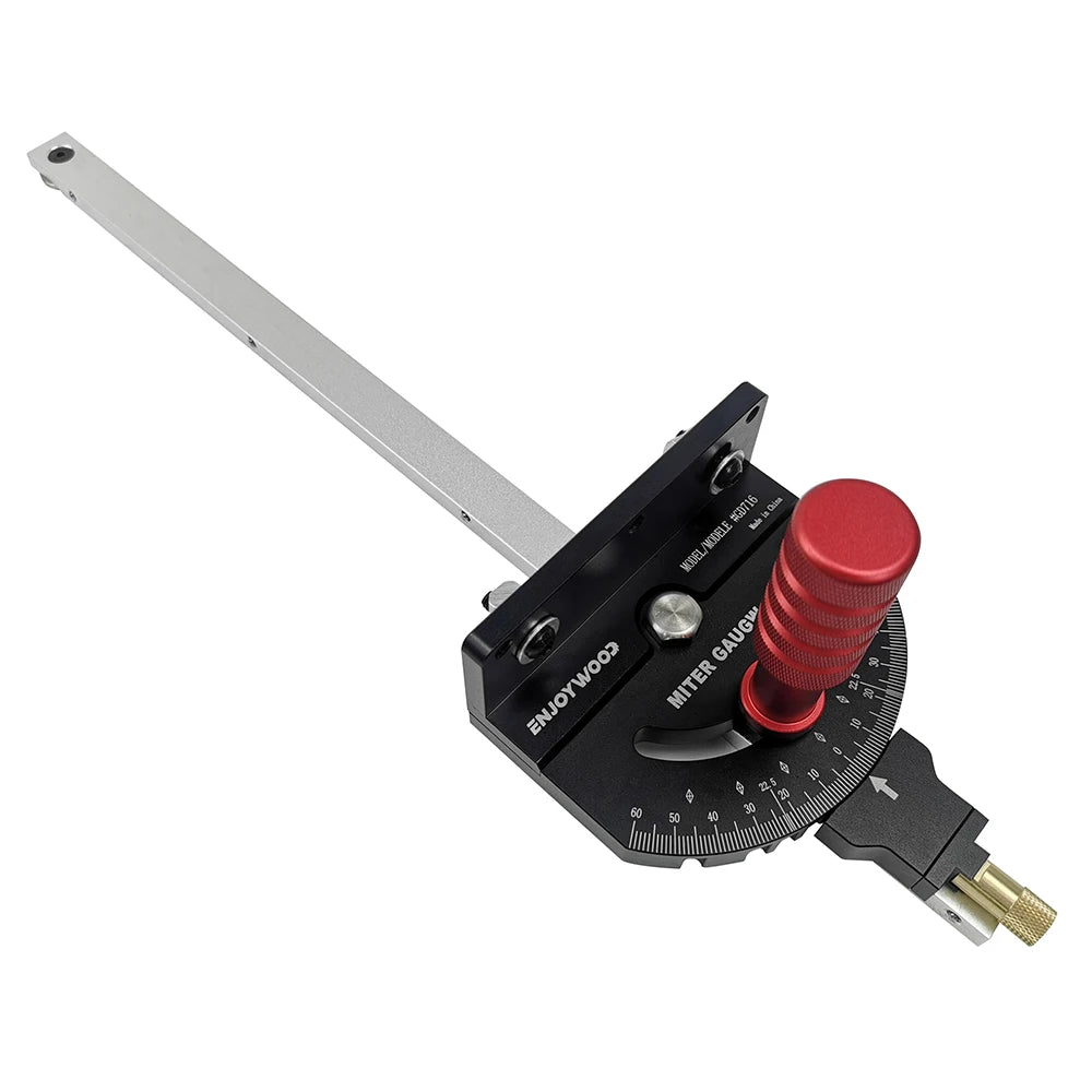 Enjoywood woodworking 0-60 degree angle miter gauge 600-1200mm extended fence for table saw router precision setting