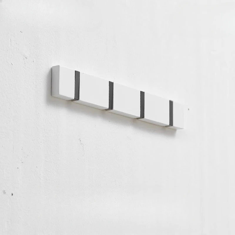 Hole-free invisible hook wall-mounted entrance door folding coat clothes hanging rack into the bathroom row key hooks