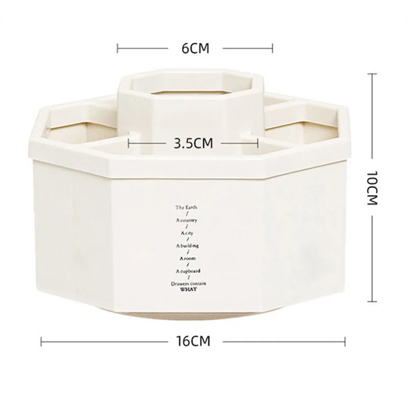 360° rotating pen holder desk accessories large capacity pencil storage box desktop organizer school office stationery