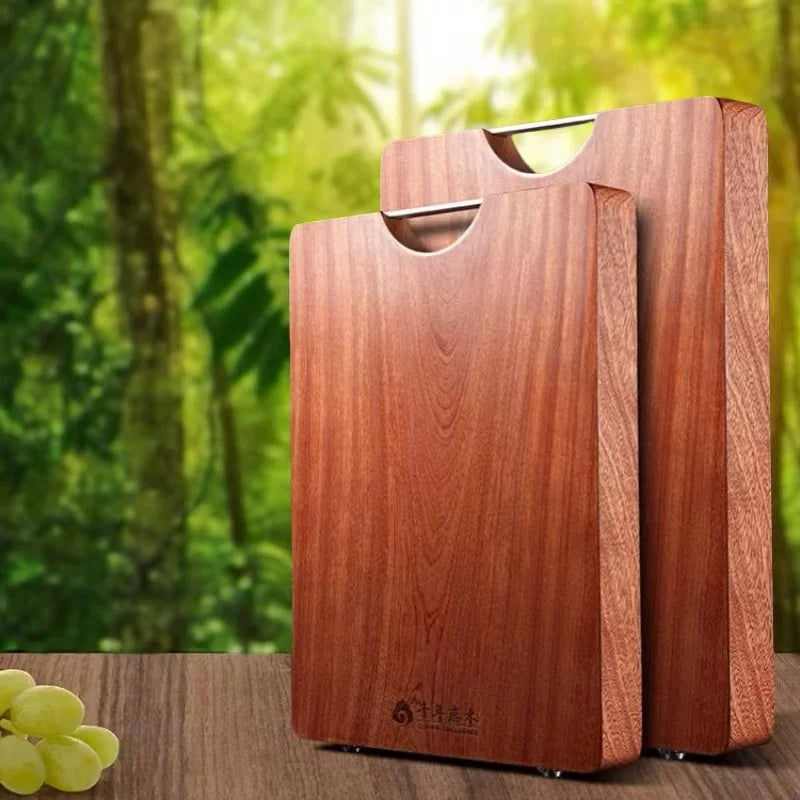 Solid wood chopping board whole cutting ebony antibacterial anti-mould household kitchen plate