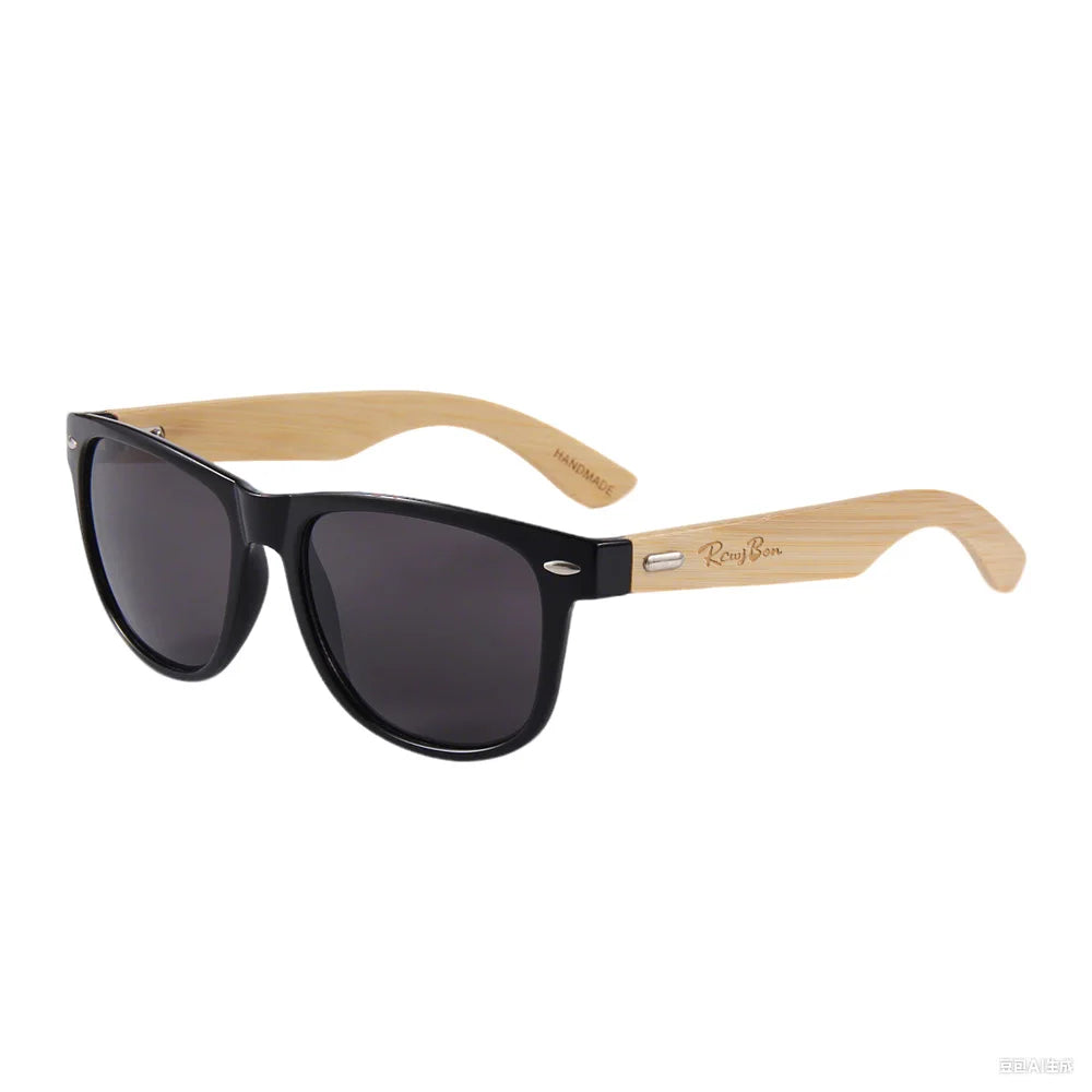 High quality fashion wooden sunglasses for men retro glasses women sunscreen rice nail 2140