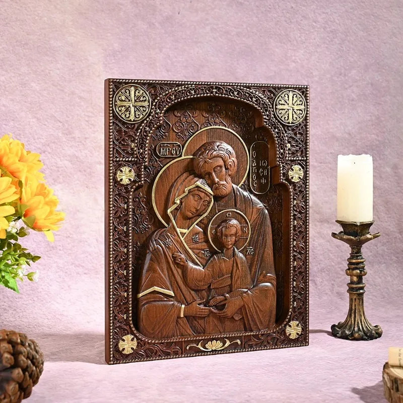 religious-holy-family-catholic-wood-carving-byzantine-icon-plaque-jesus-home-hanging-decor