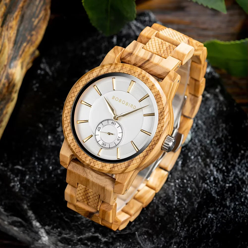 Bobobird wooden watch top fashion casual clock quartz wristwatch engraved custom logo man watches best man gift wood
