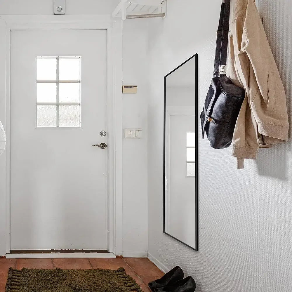 Full length standing mirror large floor bedroom bathroom living room wall mounted or freestanding explosion proof