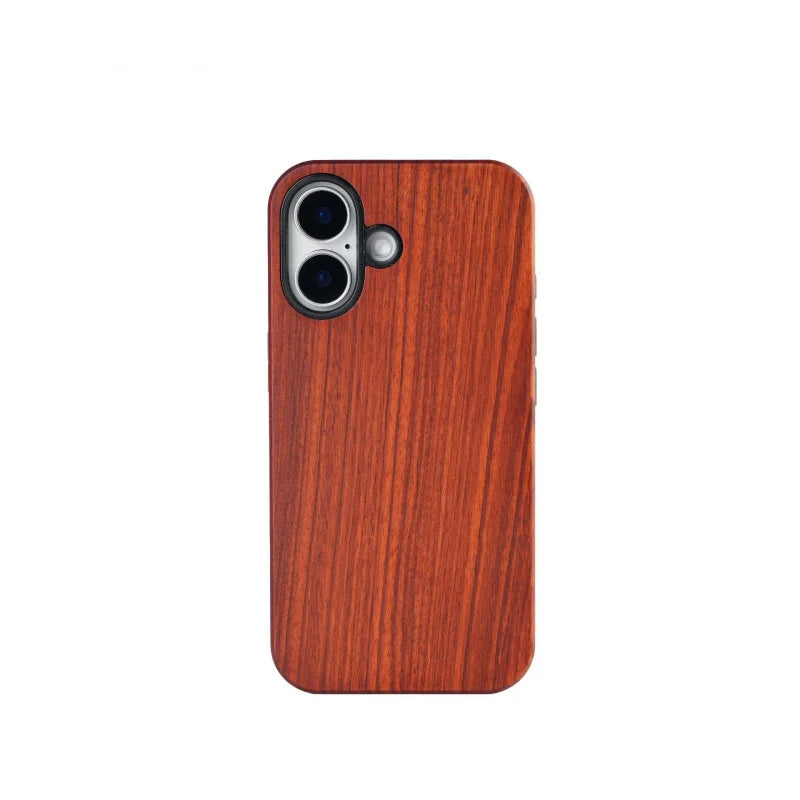 Bamboo wood shockproof protective case for iphone 16 15 14 13 12 11 pro max mobile phone