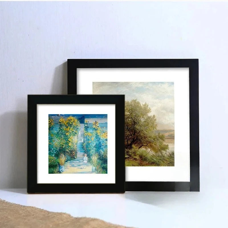 Nice wood picture frames & albums,square photo for wall hanging,wood wedding frames,photo home decor,special gift