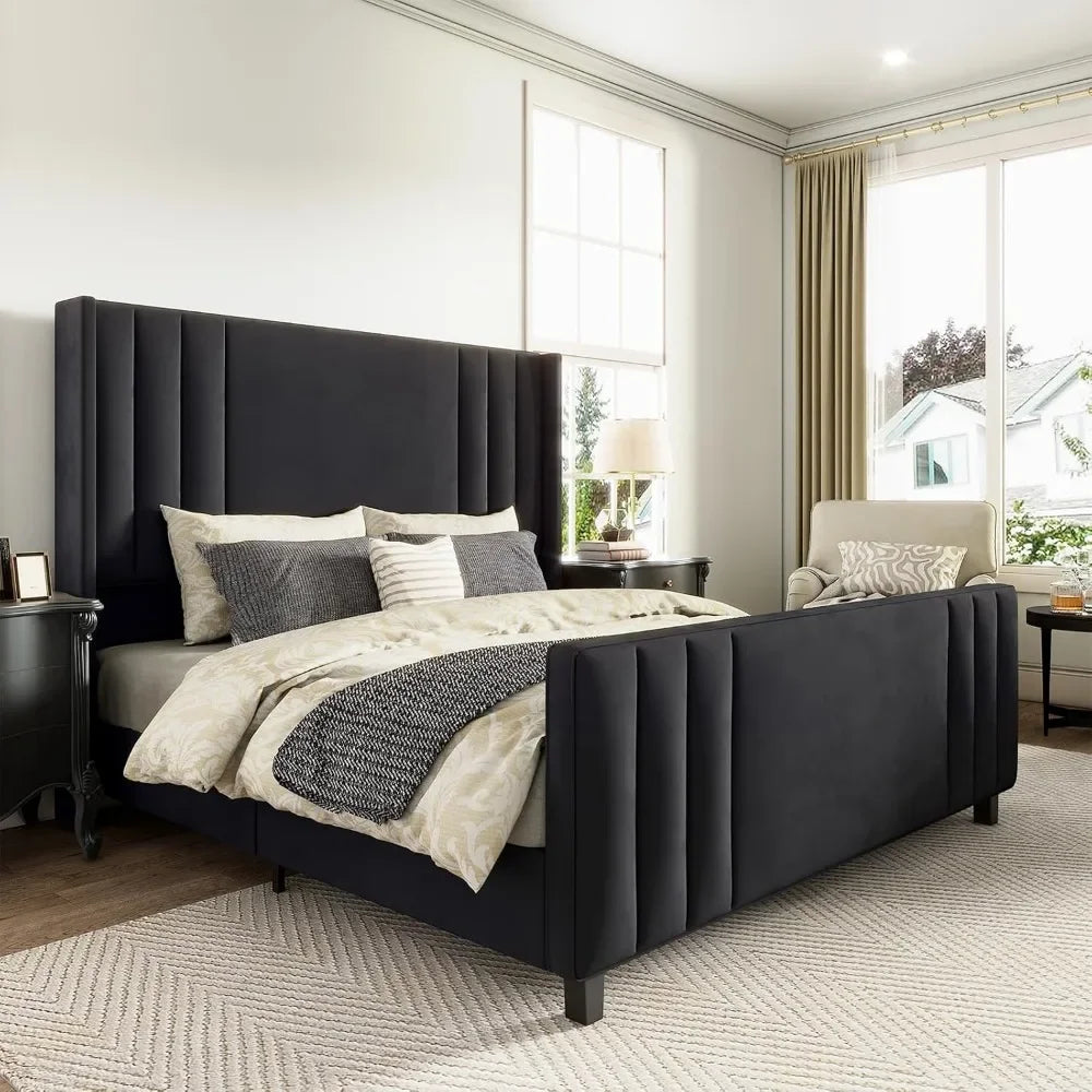 king-size-bed-frame-velvet-upholstered-platform-bed-with-vertical-channel-tufted-headboard-footboard-wingback