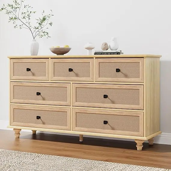 6 drawer dresser for bedroom mid century modern wide wood rustic chest of drawers wooden storage organizer dressers