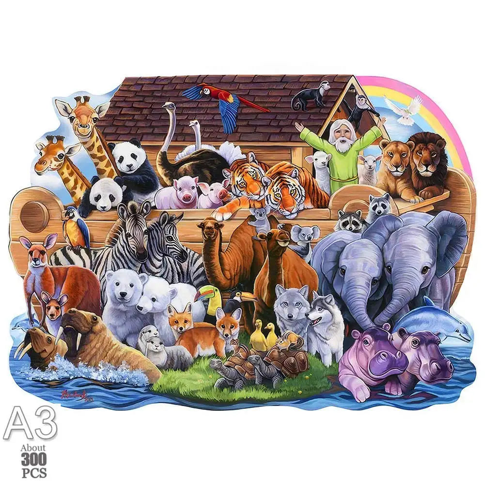 Lovely owl wood jigsaws creative diy games brain twister holiday gifts wooden animal puzzle kids adults high-quality