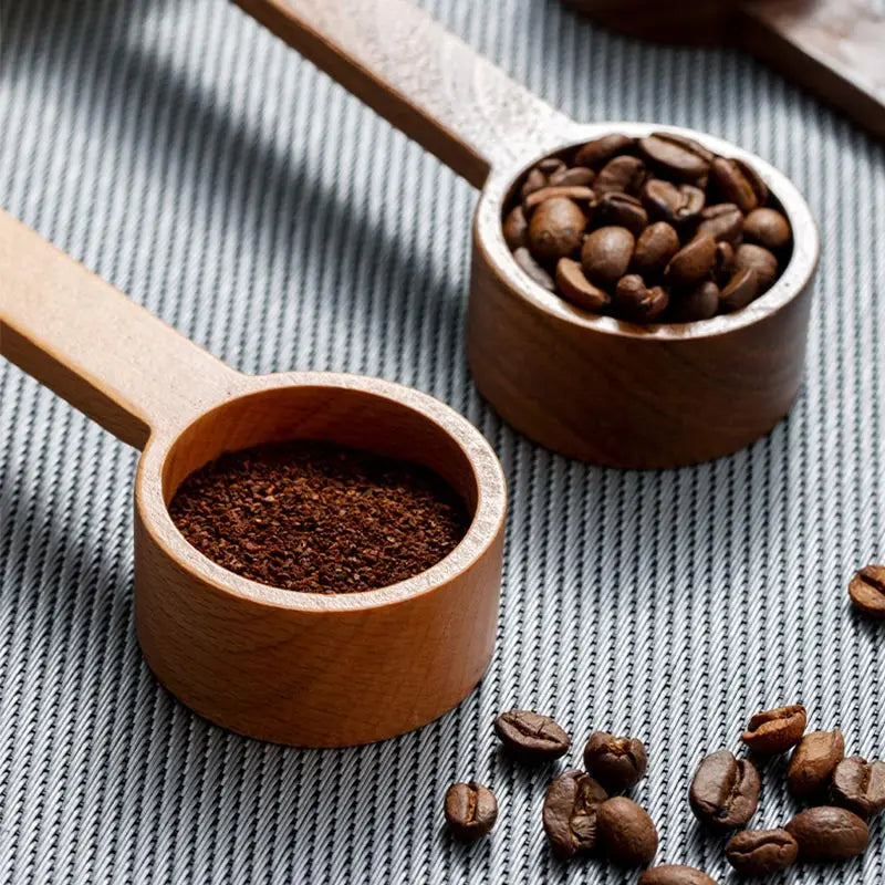 Black walnut coffee measuring spoon,solid wood spoon,several spoons,coffee milk powder quantitative spoon,gram spoon