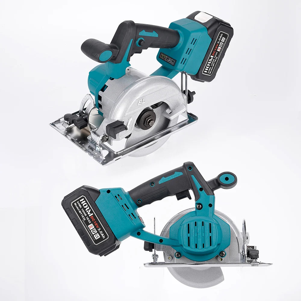 125mm brushless mini electric circular saw cordless - 45 degree adjustable gardening woodworking cutting diy power