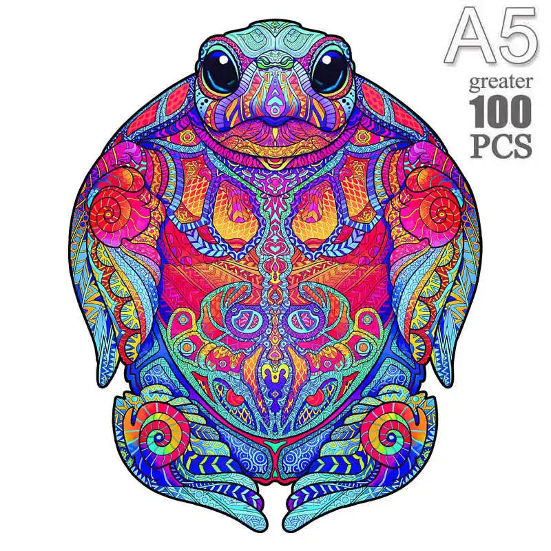 Lovely cat wood jigsaws creative games brain twister holiday gifts wooden animal puzzle kids adults high-quality diy