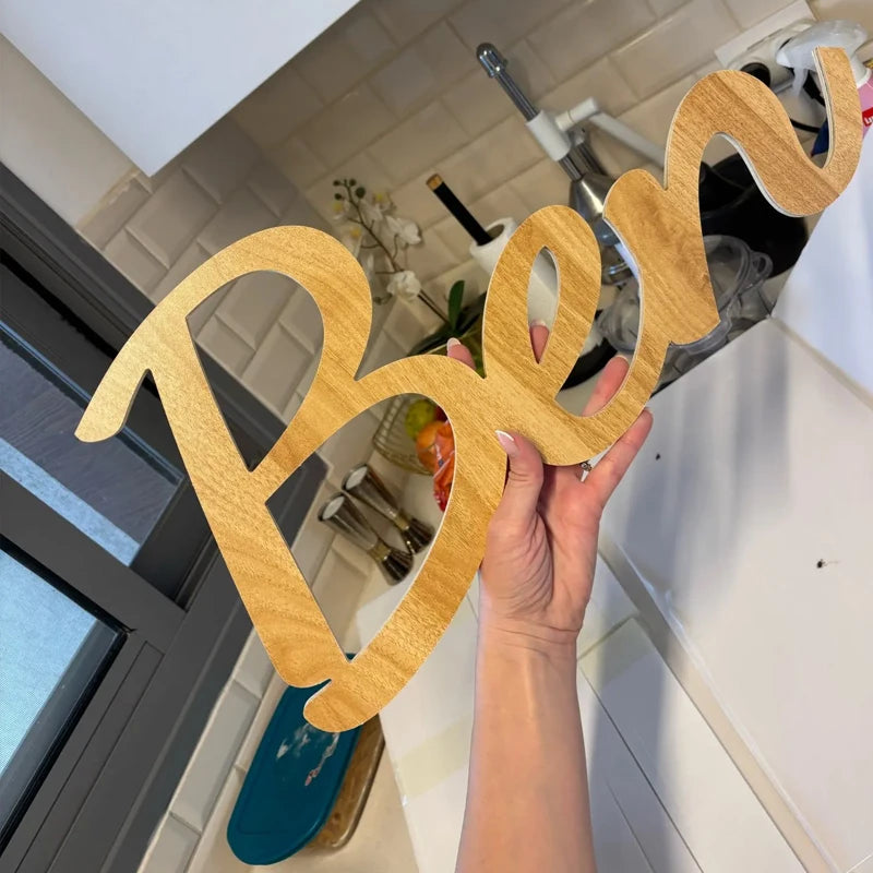 Wooden name sign custom personalized nursery decor wall for - decorative