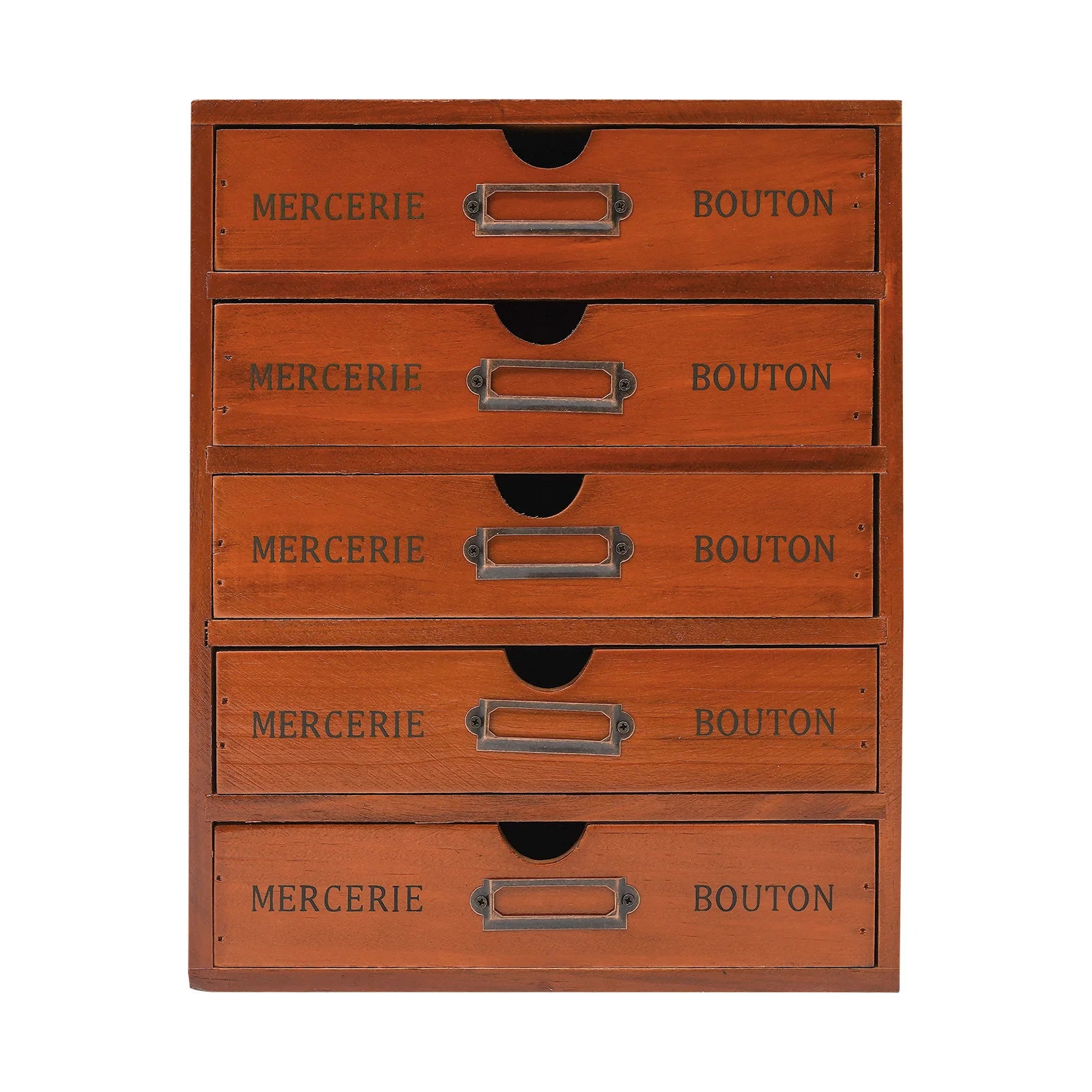 5-drawer wooden desk organizer craft storage drawers vintage retro rustic shelf drawer ideal for home office