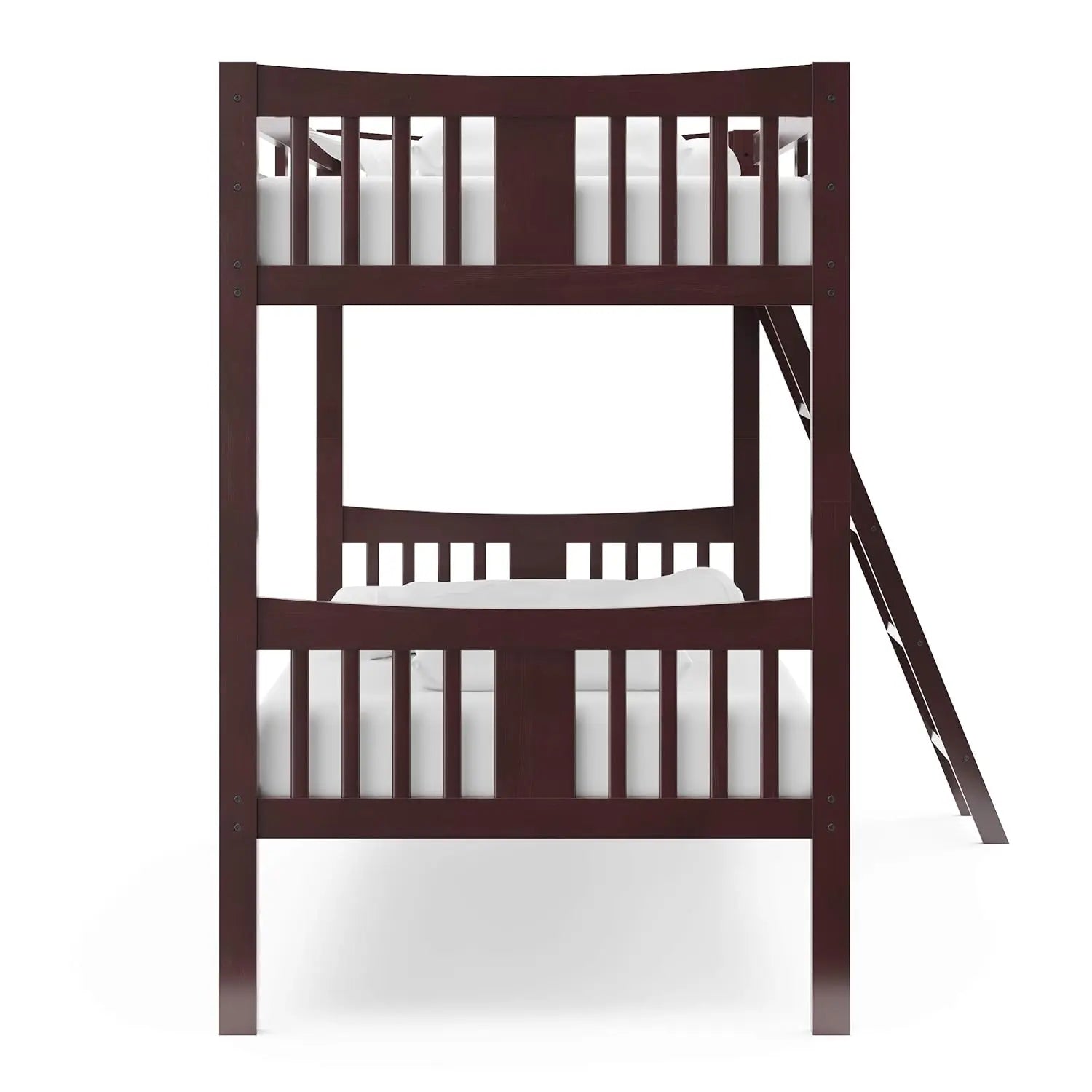 Bunk bed twin over (espresso) - beds for kids converts to 2 individual - united states