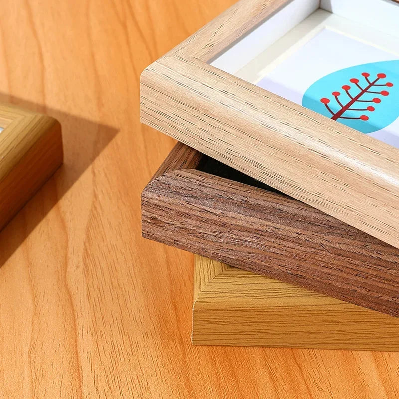 2025 autumn and winter new wooden square photo frame,storage frames for wedding party picture frame,home decor