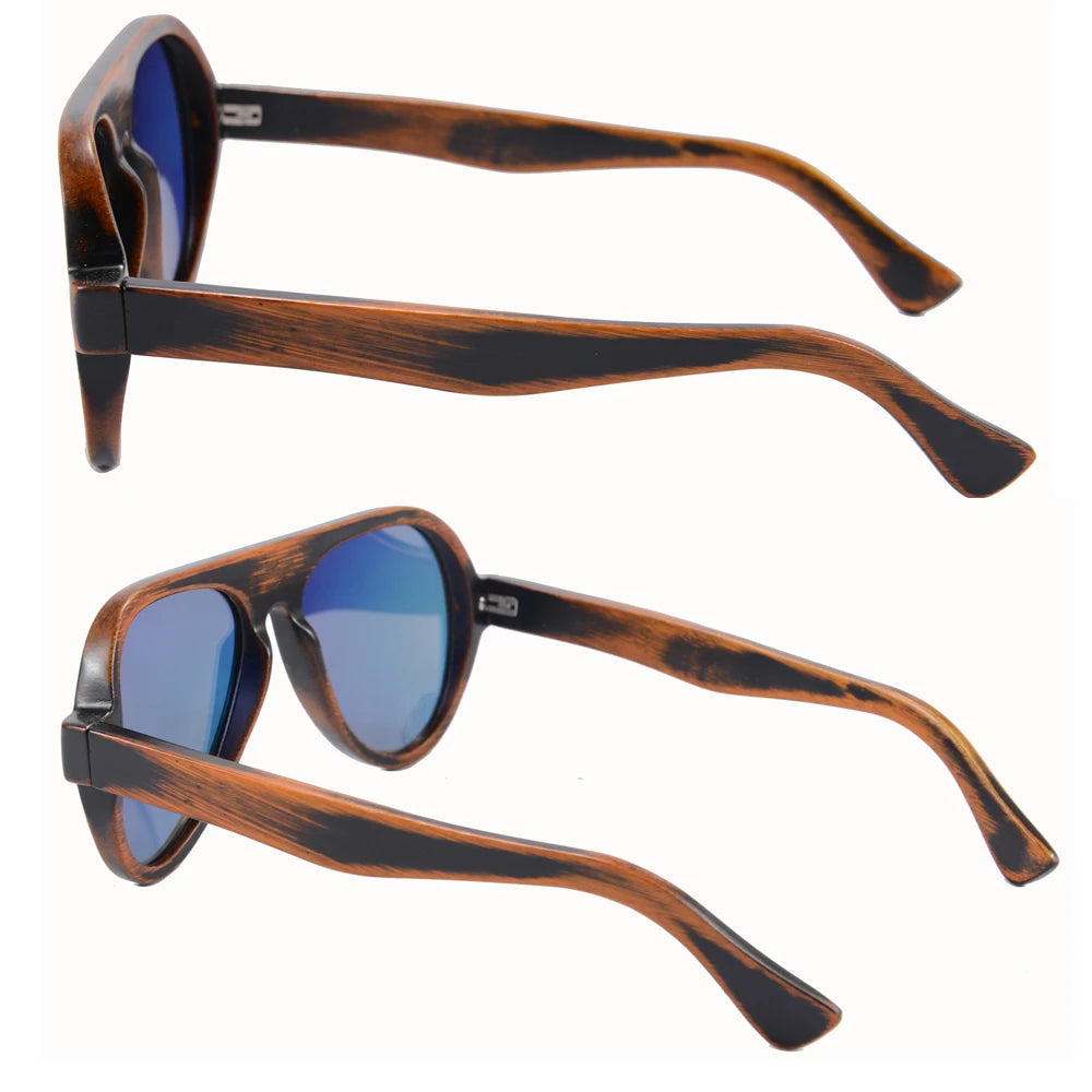 Shinu brand wooden sunglasses men 2023 wood for high quality polarized handmade glasses vintage lenses