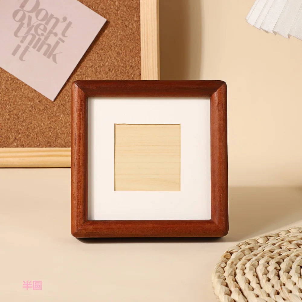 New high quality solid wood photo frame,mini square frame,black walnut display frame wall hanging picture frame,home