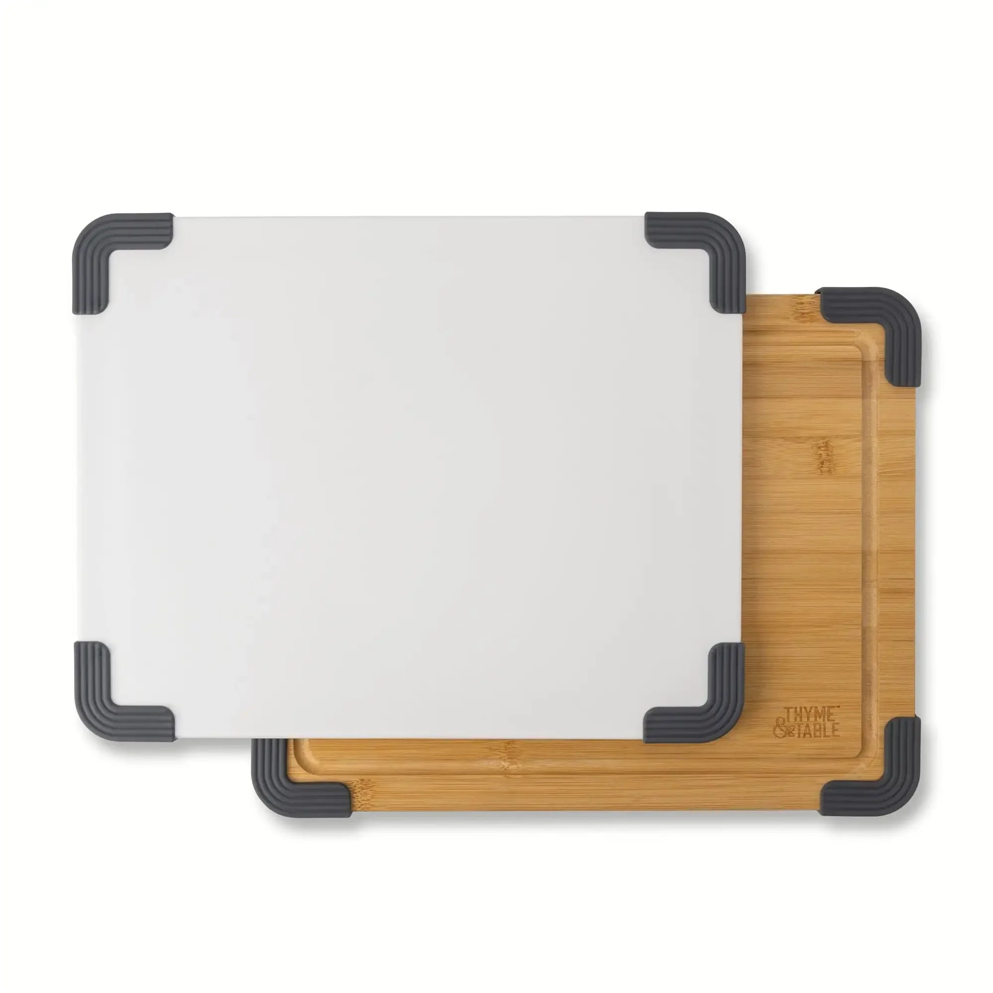 2-piece polyester and wood cutting board set - upgrade your kitchen with durability style - united states