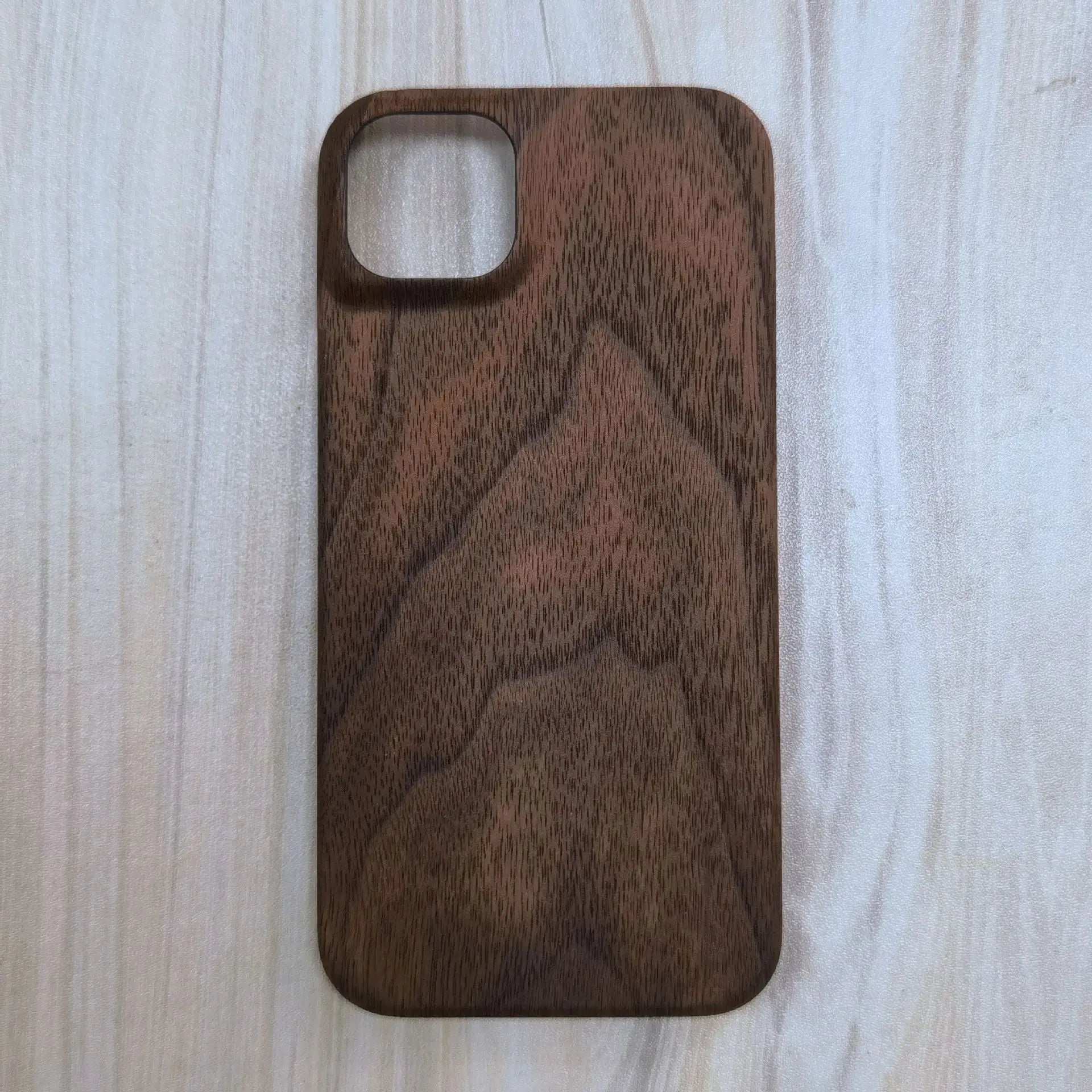 For iphone 16 pro walnut cherry wood rosewood bamboo wooden back cover phone case 14 15 max 16plus