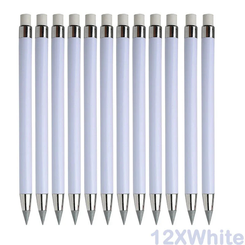 12 colors unlimited writing color pencil no ink novelty eternal pencils pen art painting school office supplies