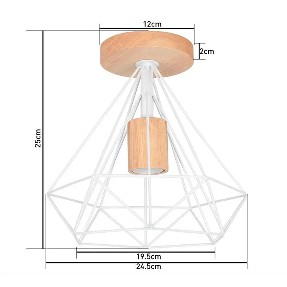 Led lights for room lamps living wood art light modern simple retro ceiling entrance lighting - p paragraph / no bulb