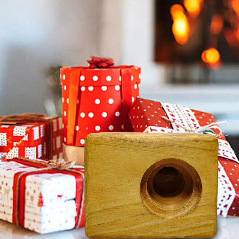 Cell phone sound amplifier holder stand desk decor wooden crafts