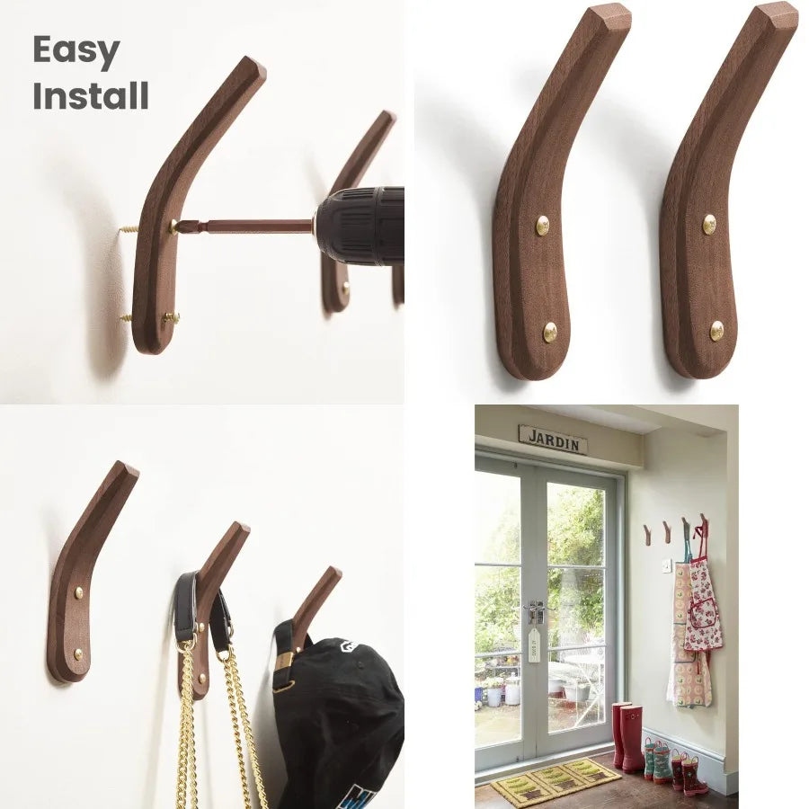 2pack-wood-hooks-wall-mounted-minimalist-easy-install-natural-real-walnut-cute-mid-century-modern-simple-rustic-boho-home-foyer