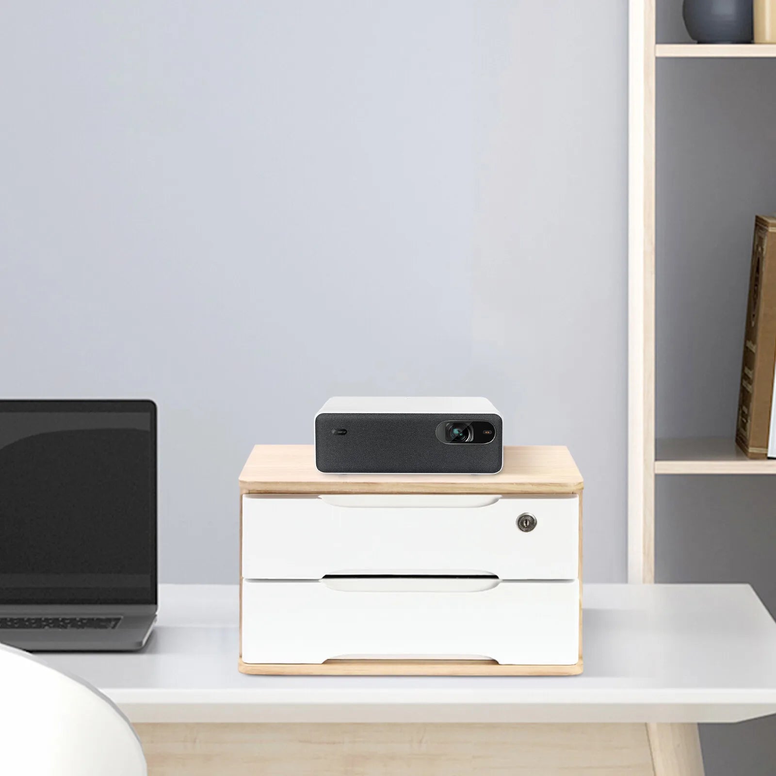 2-tiers-wooden-desktop-storage-box-organizer-with-lockable-drawers-office-home