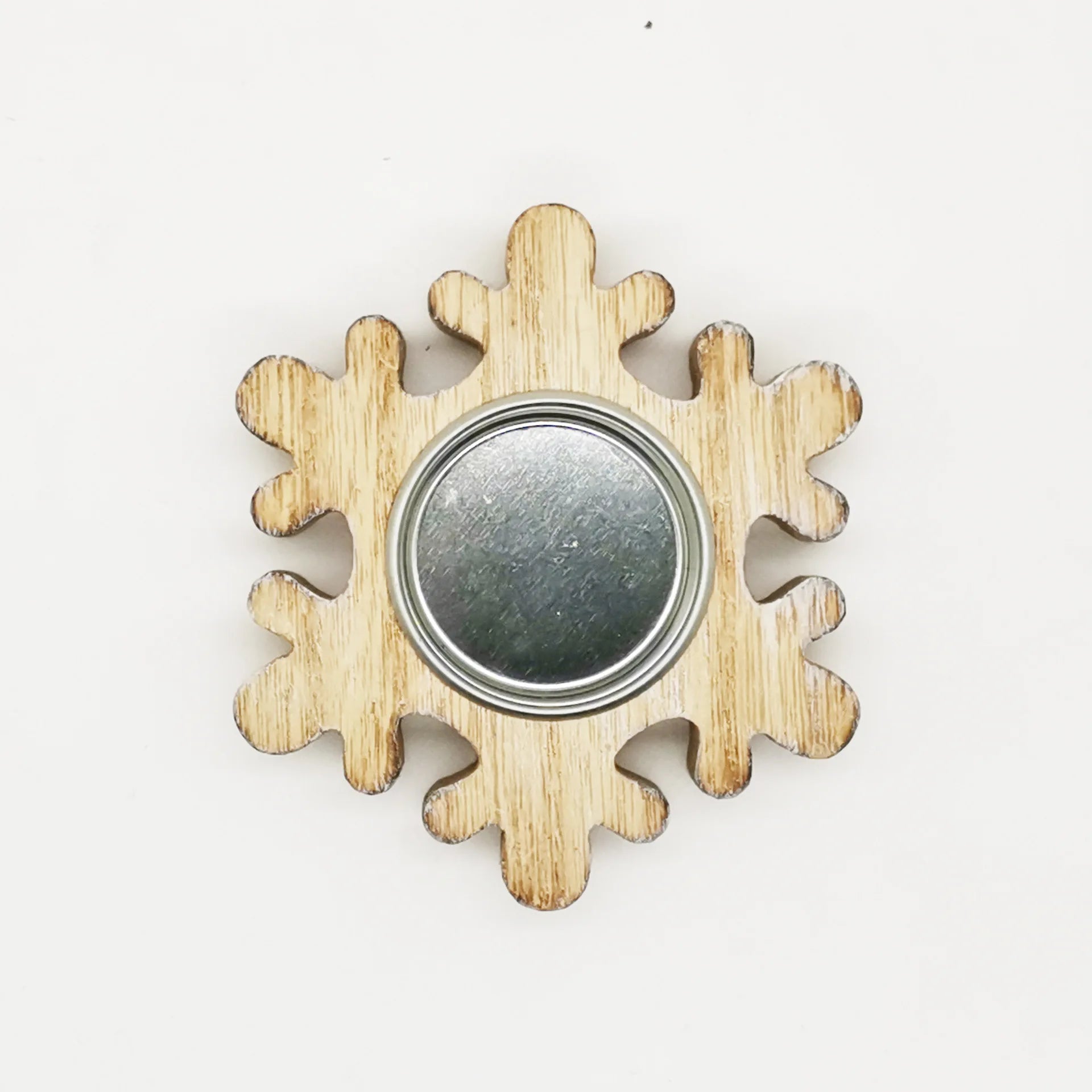 Christmas snowflake wooden candle holder candlestick 2024 tree decorations for home xmas table ornaments new year gift