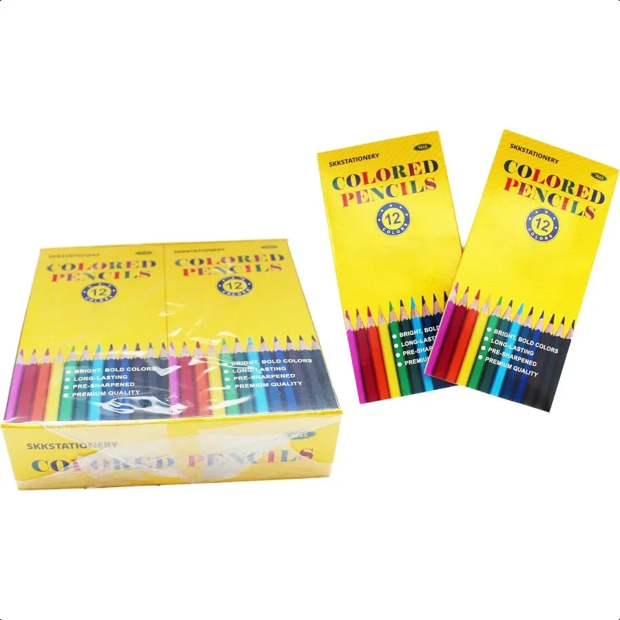 144pcs colored pencils presharpened coloring pencils for adults kids bulk back to school plies for teachers 12 colors
