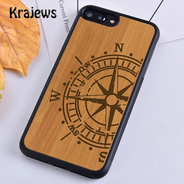 Krajews natural bamboo wood soft phone case cover for iphone 16 15 se2020 14 6 7 8 plus 11 12 13 pro max plus coque