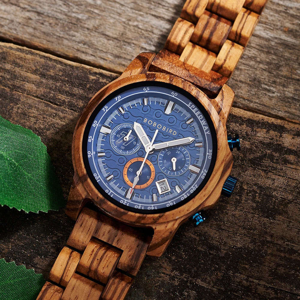Bobobird men’s wooden watch classic style eco-friendly timepiece for business casual wear christmas gift him