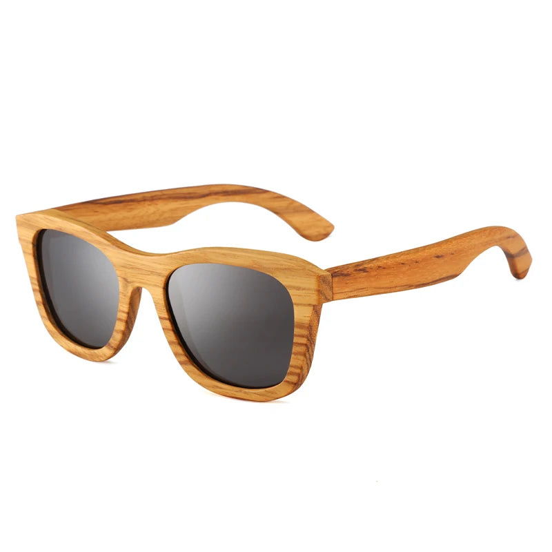 Retro square wooden sunglasses fashion women men luxury brand sun glasses vintage outdoor shade driving man lady uv400
