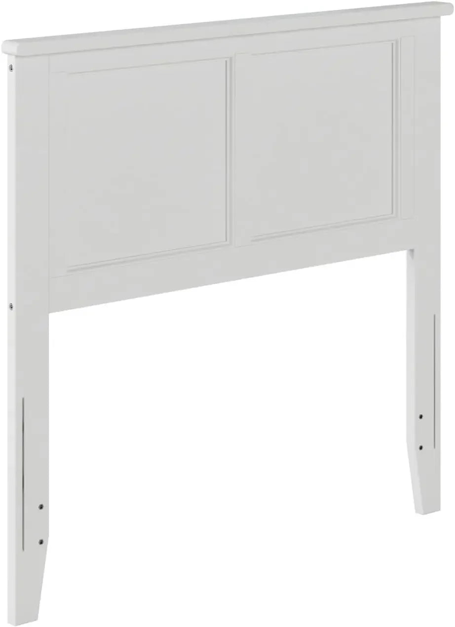 Madison full solid wood panel headboard with attachable charger white - united states