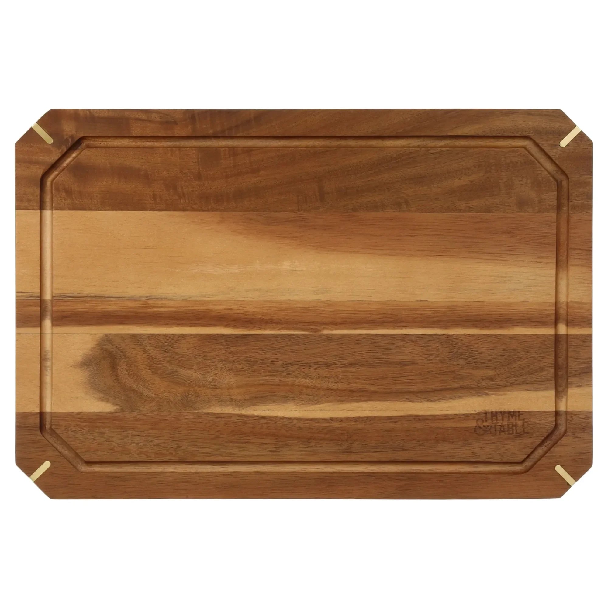2-piece acacia cutting board set. Durable knife friendly natural wood. Kitchen essential dishwasher safe hostess gift