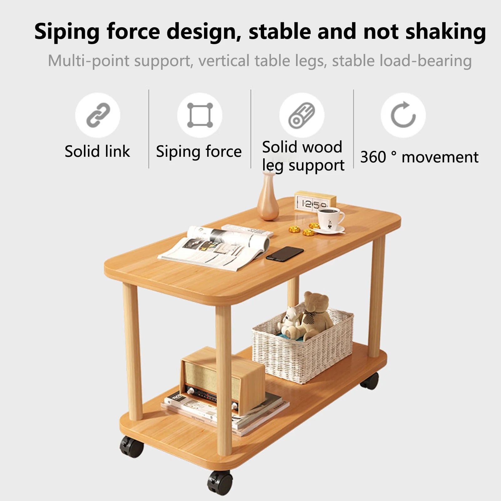 Sofa side table coffee tables tea household movable cabinet small shelving living room furniture - united states