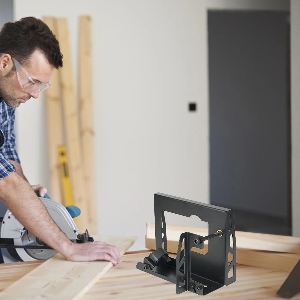 Flip planer stand steel woodworking planing support practical household mount tool rack