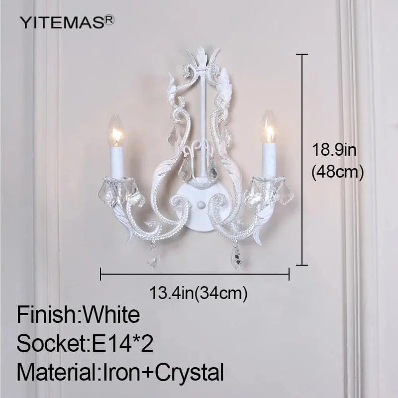 Vintage wood wall lamp for living room antique farmhouse candle sconce bedroom bedside mid century wooden lights