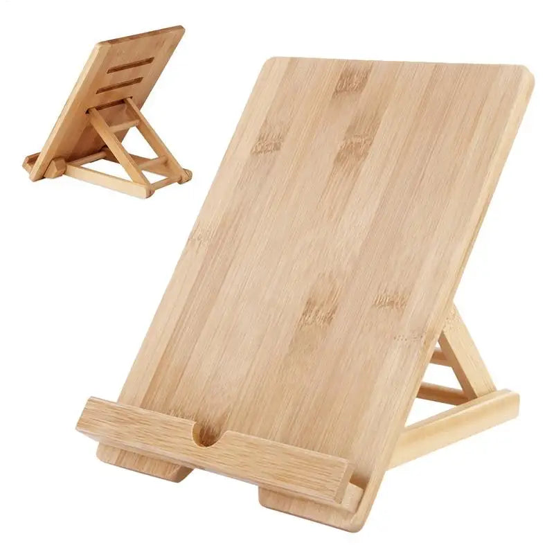 adjustable-tablet-stand-adjustable-wooden-tablet-desk-stand-desktop-cell-phone-stand-kitchen-cookbook-stand-with-charging-hole