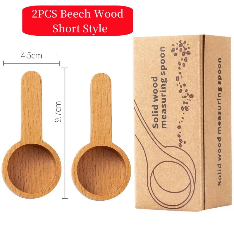 Black walnut coffee measuring spoon,solid wood spoon,several spoons,coffee milk powder quantitative spoon,gram spoon
