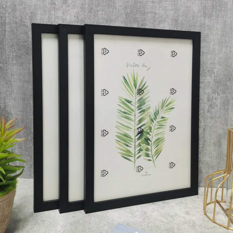 3pcs wooden photo frames for picture wall 10x15 15x20 20x25 a4 pictures frame stand desktop decor commemorative gift
