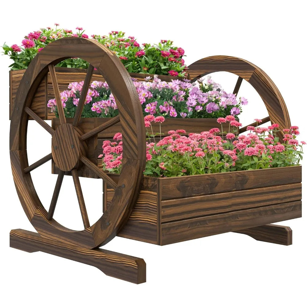raised-garden-bed-wooden-wagon-planter-boxes-with-drainage-holes-for-vegetables-flowers-herbs-25-x-24-x-23