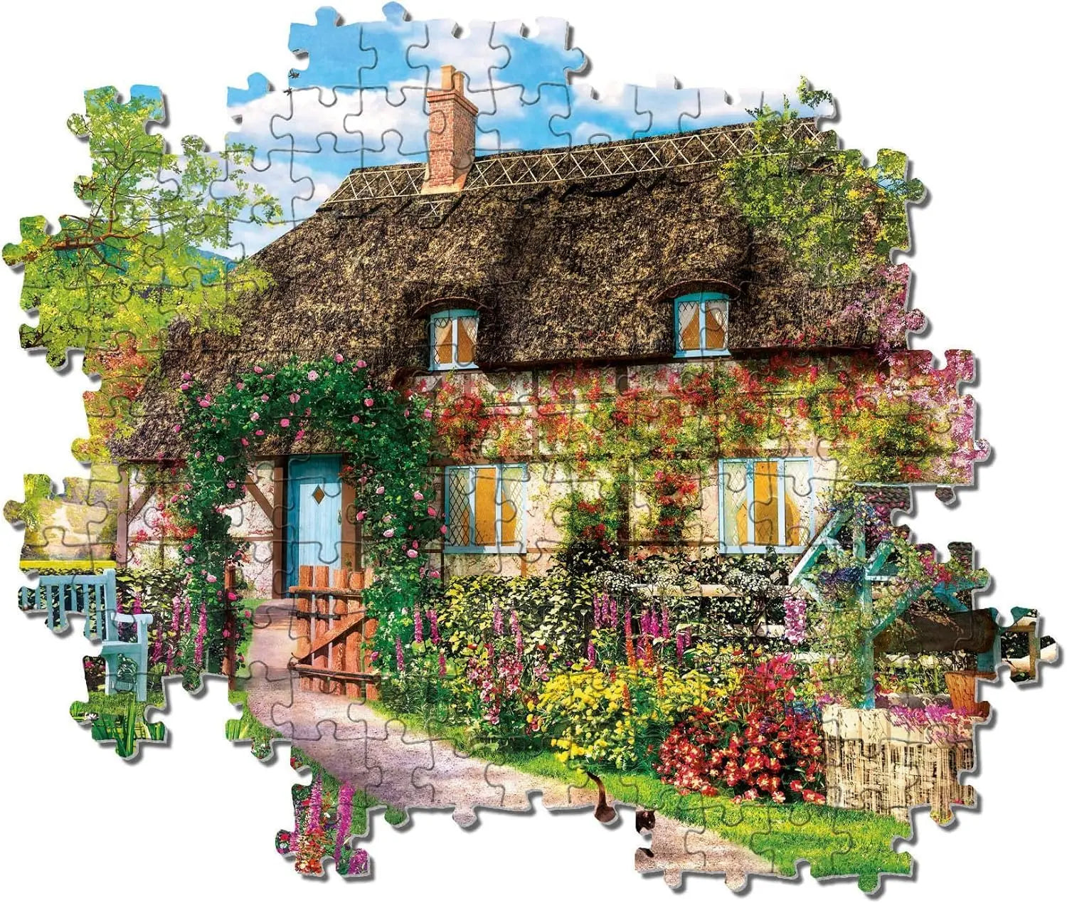 Paper puzzles rustic farmhouse jigsaw puzzle 1000 pieces relaxing family activity home bedroom living room decor