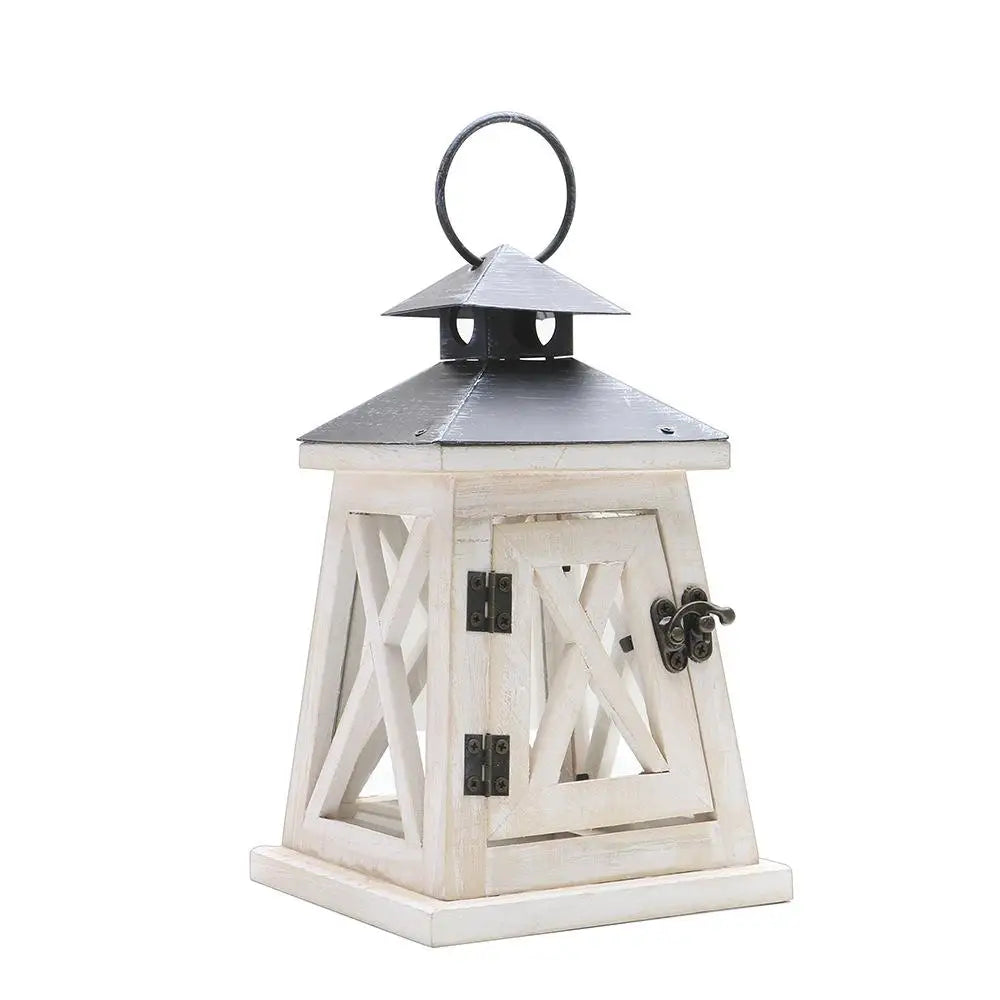 Vintage american wooden candle holder european style wind lamp home decorations christmas ornaments coffee color wood