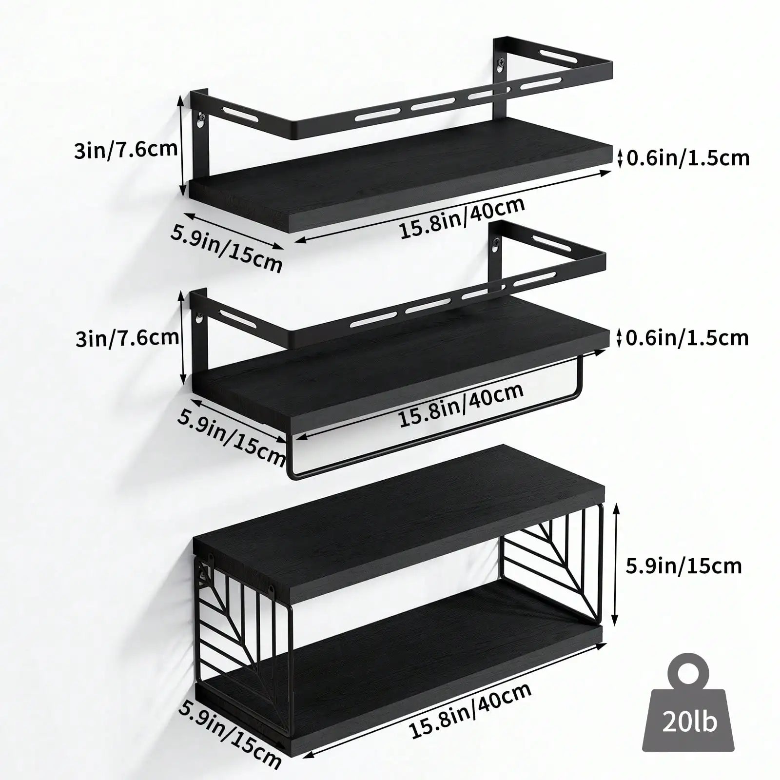 3 + 1 tier wall mounted bathroom shelves over toilet,rustic wood floating with metal frame towel bar