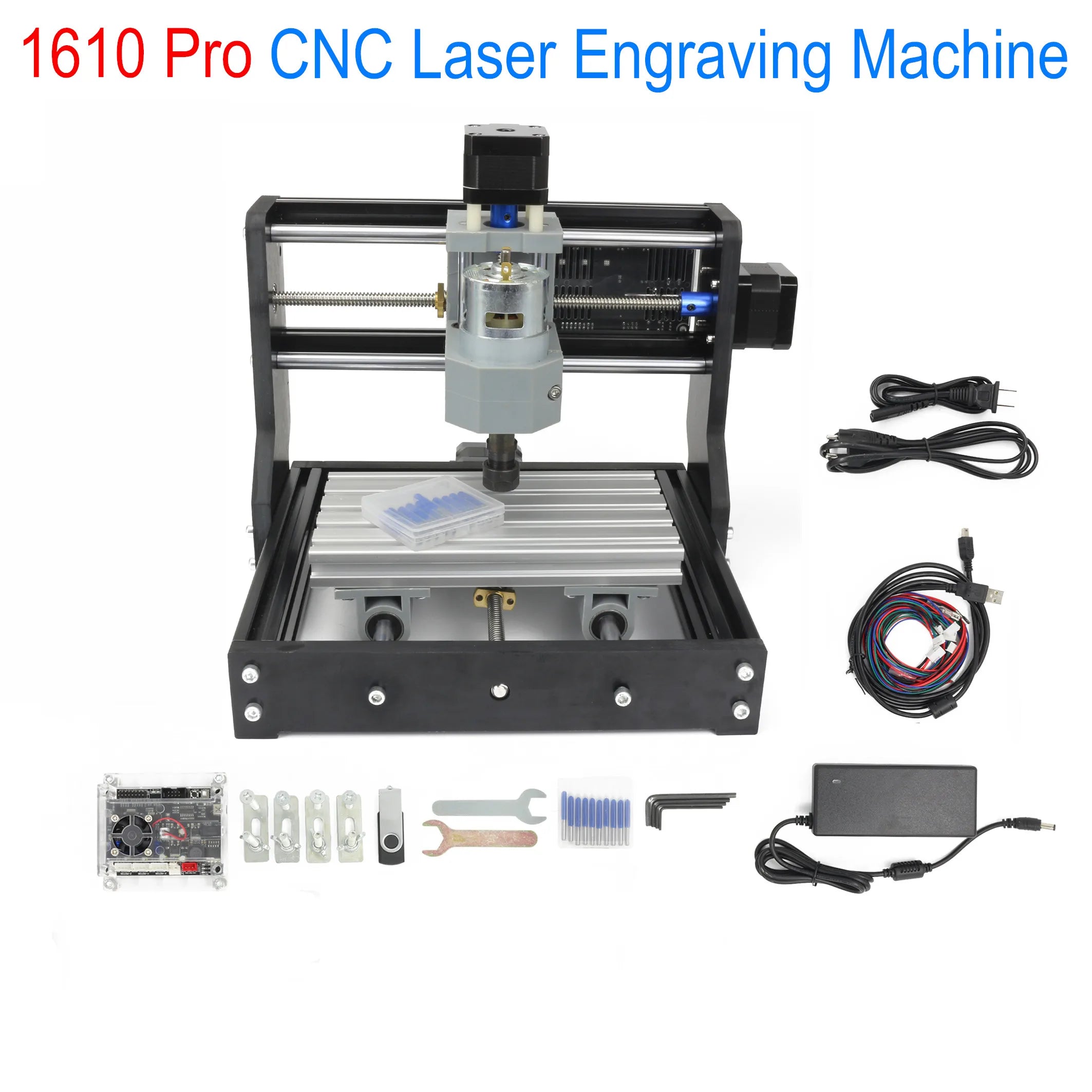 【eu & usa br stock】cnc 1610 pro diy laser engraving router woodworking milling machine with grbl off-line controller 3